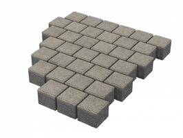  Тротуарная плитка Stellard Квадрат 100х100х60 мм Белый мрамор: внешний вид