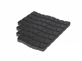  Тротуарная плитка Stellard Классико 60 мм Черный: внешний вид