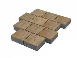  Тротуарная плитка Stellard Квадрат 200х200х60 мм Голден: внешний вид