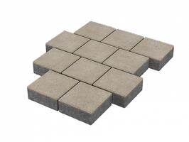  Тротуарная плитка Stellard Квадрат 200х200х60 мм Белый: внешний вид