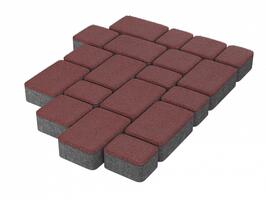  Тротуарная плитка Stellard Старый город 40 мм Красный: внешний вид