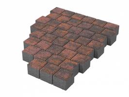  Тротуарная плитка Stellard Квадрат 100х100х60 мм Браун: внешний вид